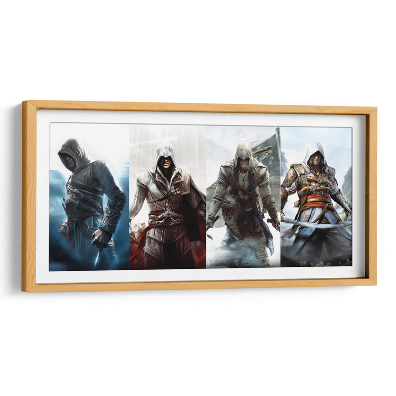 Four warriors Assassins Creed | Cuadro decorativo de Canvas Lab