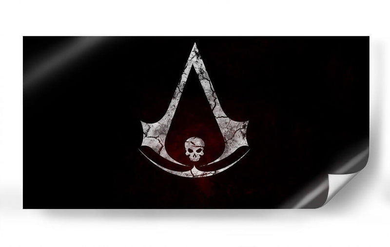 Pirate Skulls logo Assassins Creed II | Cuadro decorativo de Canvas Lab