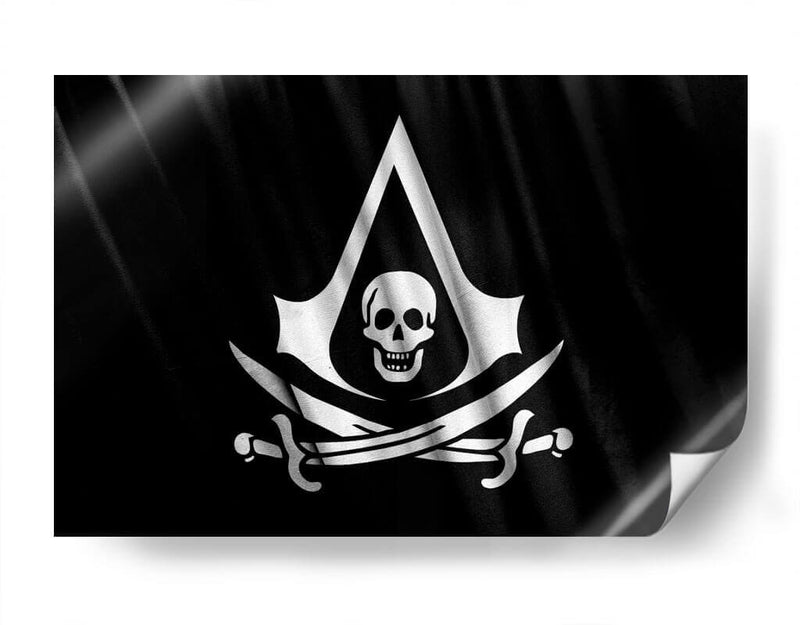 Pirate Skulls logo Assassins Creed | Cuadro decorativo de Canvas Lab