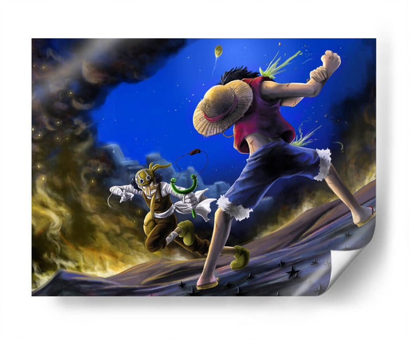 Monkey D Luffy Fight | Cuadro decorativo de Canvas Lab