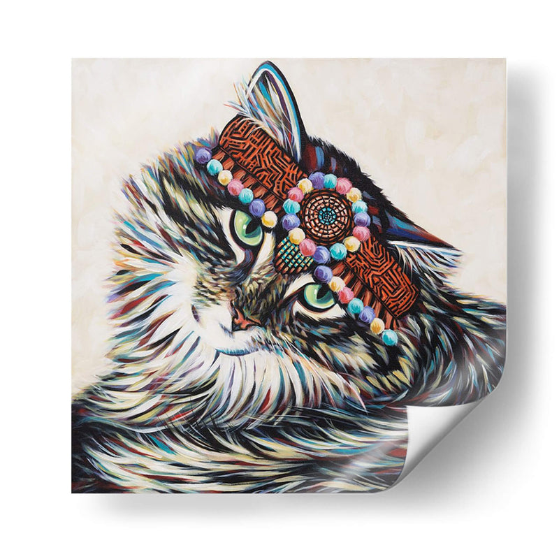 Hippie Cat I - Carolee Vitaletti | Cuadro decorativo de Canvas Lab