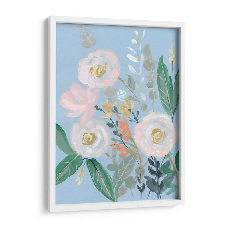 Ramo De Primavera En Azul I - Jennifer Goldberger | Cuadro decorativo de Canvas Lab