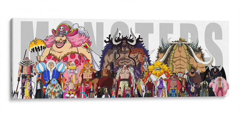 One Piece Monsters | Cuadro decorativo de Canvas Lab