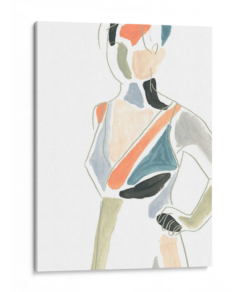 Bloqueo De Color Figura I - June Erica Vess | Cuadro decorativo de Canvas Lab