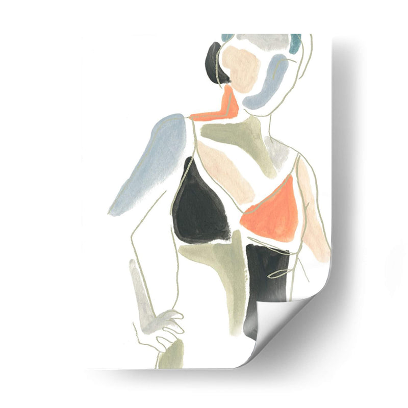 Bloque De Color Figura Ii - June Erica Vess | Cuadro decorativo de Canvas Lab