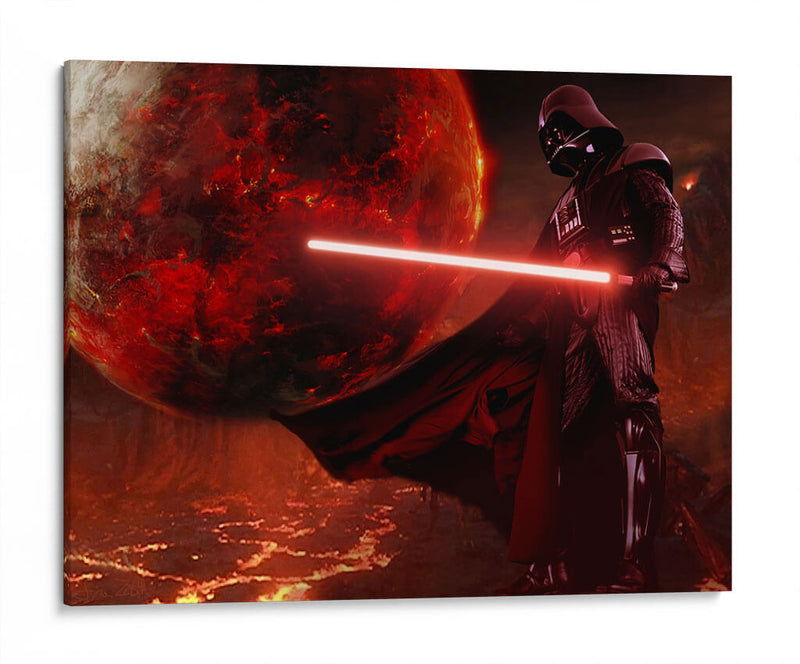 Darth Vader red | Cuadro decorativo de Canvas Lab