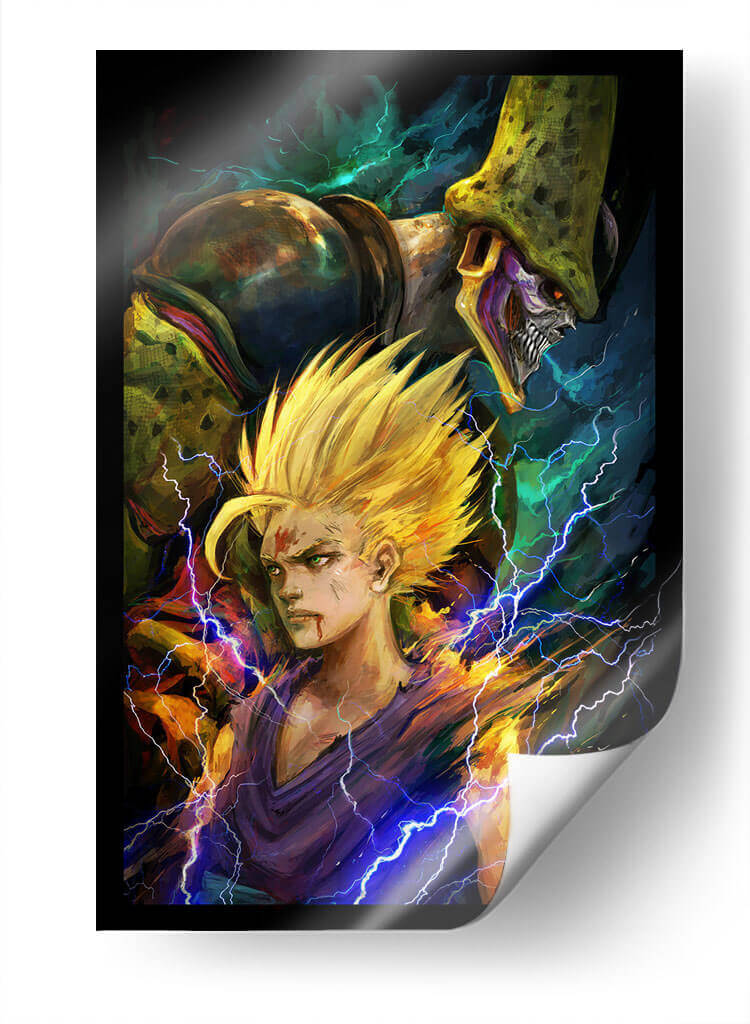 Rayos DBZ | Cuadro decorativo de Canvas Lab