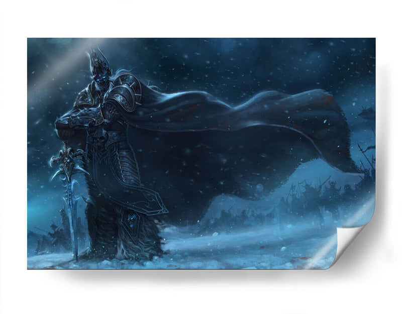 Snow world of warcraft Lich King Armor | Cuadro decorativo de Canvas Lab