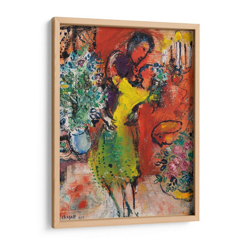 Couplé au chandelier - Marc Chagall | Cuadro decorativo de Canvas Lab
