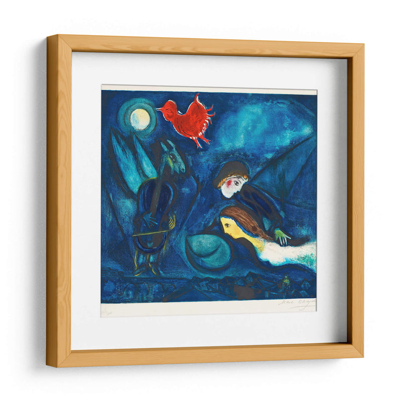 Aleko y su esposa Zemfira de un viejo cuento ruso - Marc Chagall | Cuadro decorativo de Canvas Lab