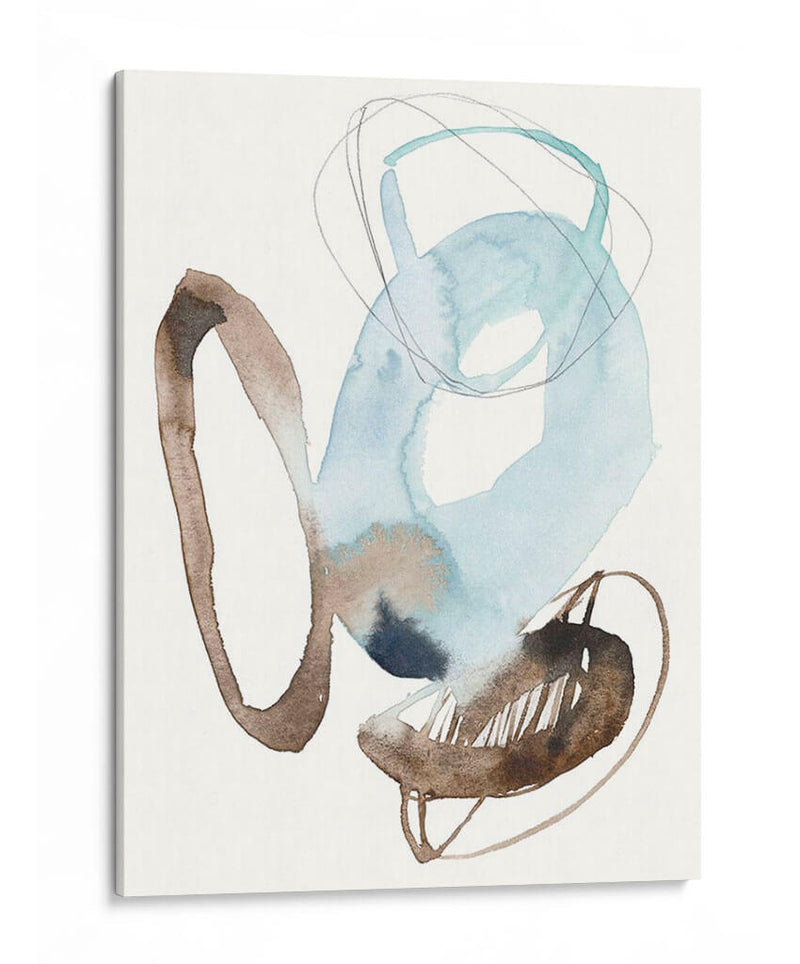 Rondas Azules Y Umber I - Jennifer Goldberger | Cuadro decorativo de Canvas Lab