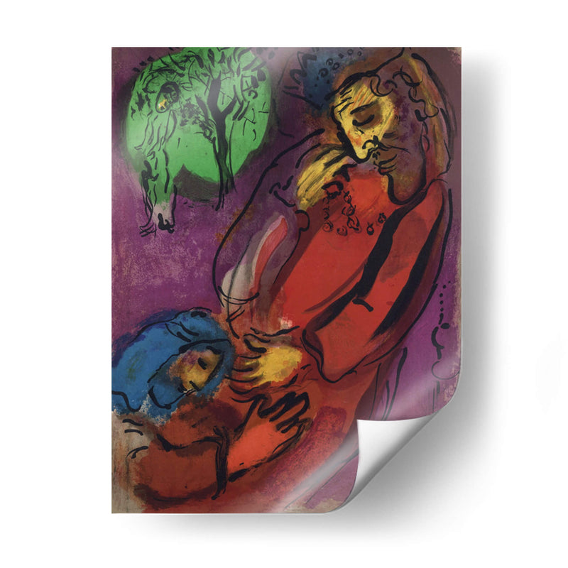 David y Absalón - Marc Chagall | Cuadro decorativo de Canvas Lab