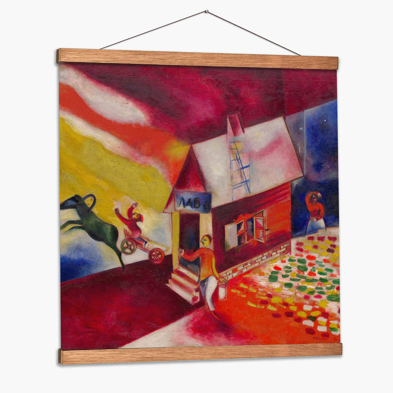 El carro volador - Marc Chagall | Cuadro decorativo de Canvas Lab