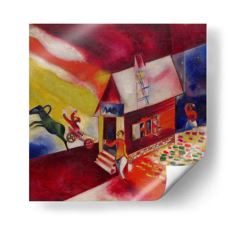 El carro volador - Marc Chagall | Cuadro decorativo de Canvas Lab