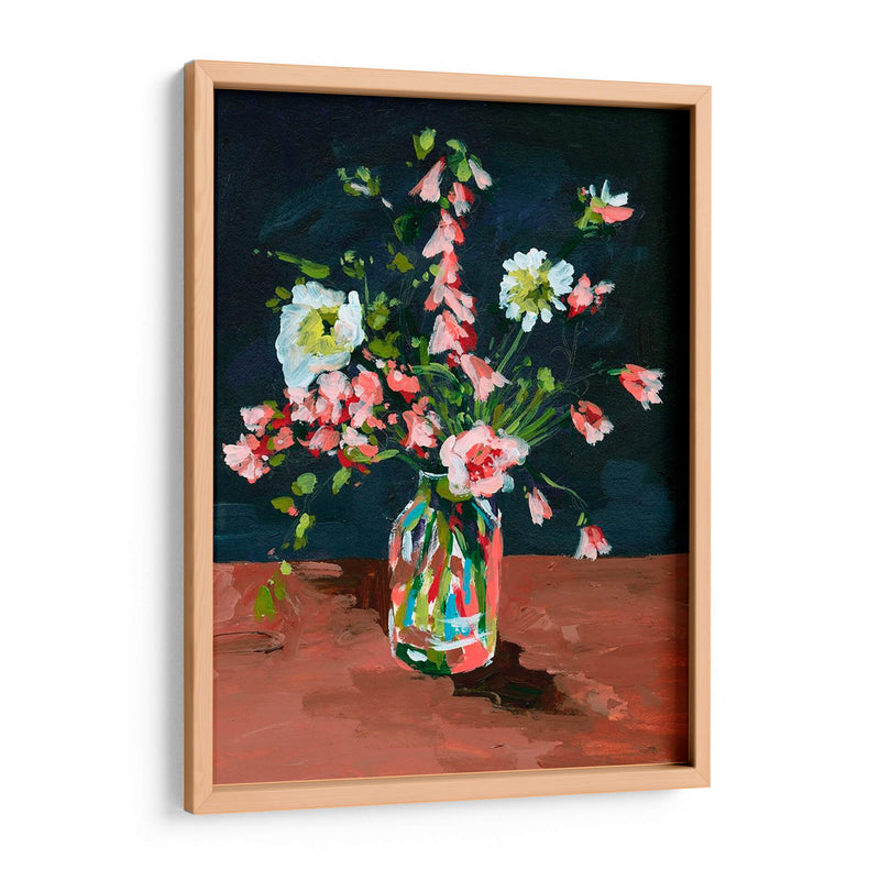 Botella Y Flores I - Melissa Wang | Cuadro decorativo de Canvas Lab