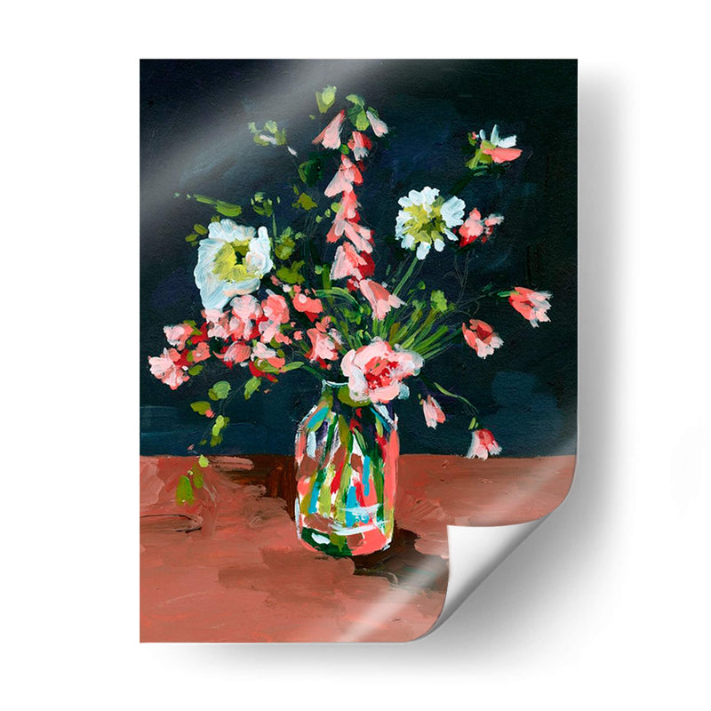 Botella Y Flores I - Melissa Wang | Cuadro decorativo de Canvas Lab