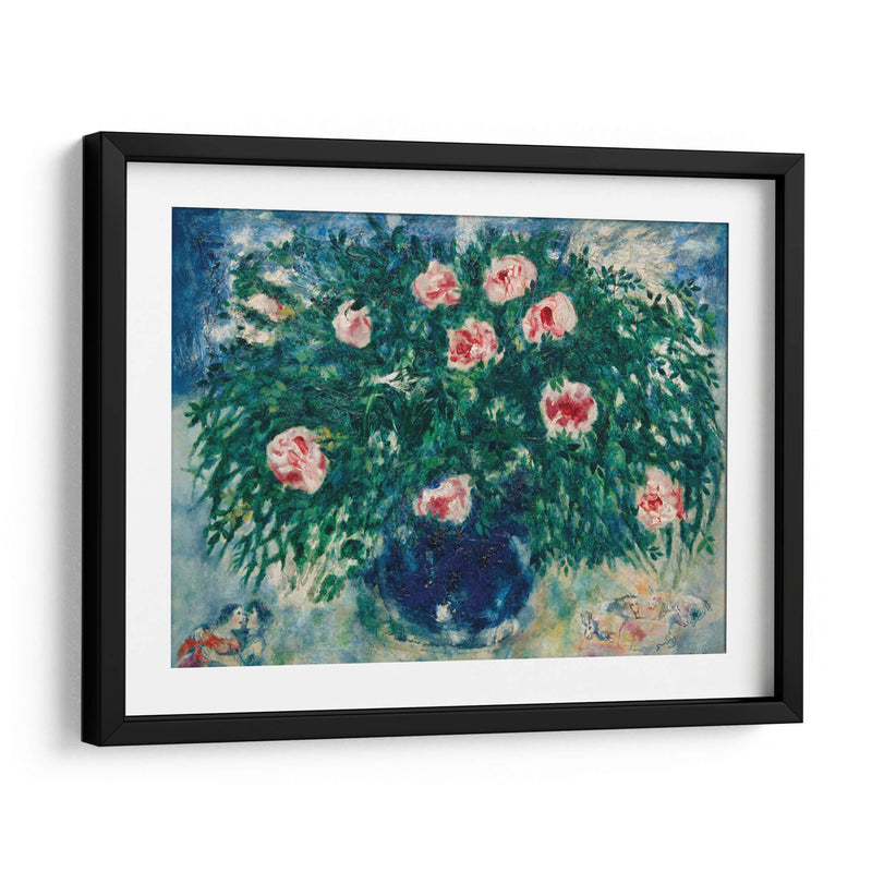 Jarrón de rosas - Marc Chagall | Cuadro decorativo de Canvas Lab