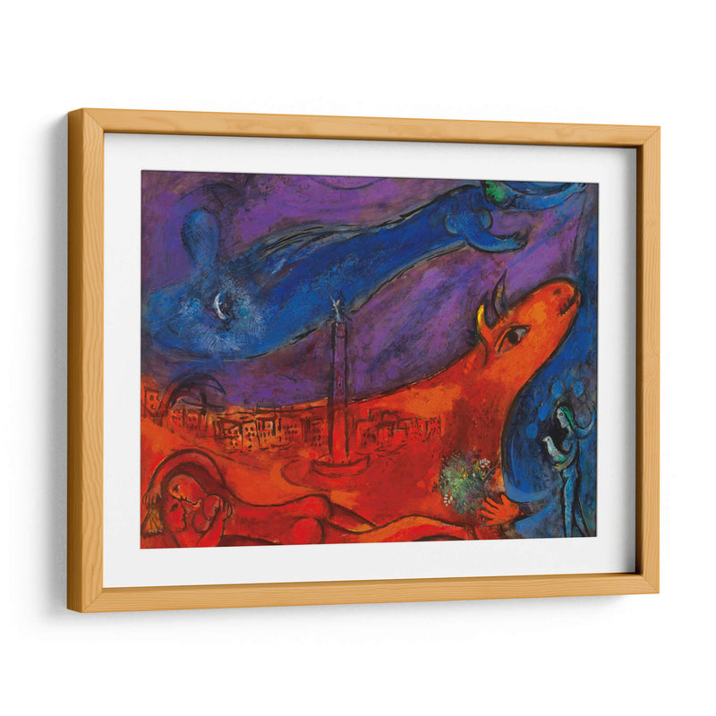 La Bastille - Marc Chagall | Cuadro decorativo de Canvas Lab