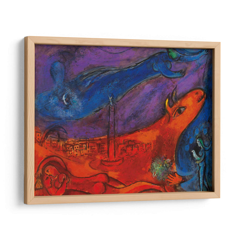 La Bastille - Marc Chagall | Cuadro decorativo de Canvas Lab