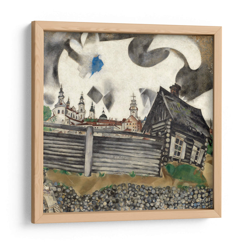 La casa gris - Marc Chagall | Cuadro decorativo de Canvas Lab