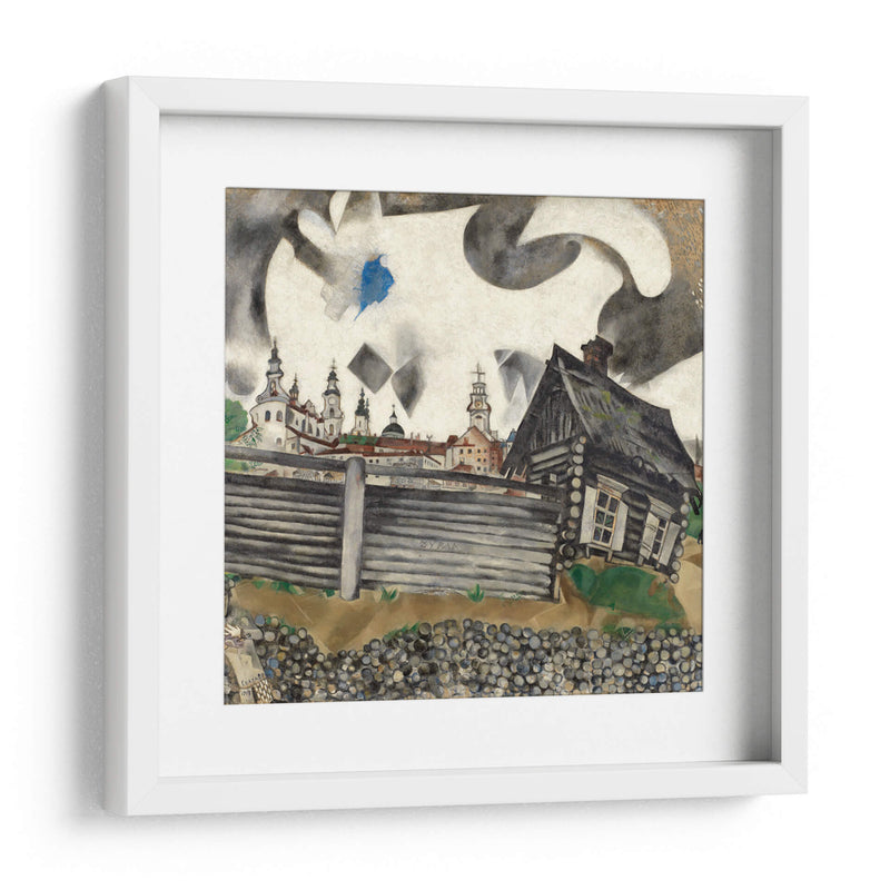 La casa gris - Marc Chagall | Cuadro decorativo de Canvas Lab