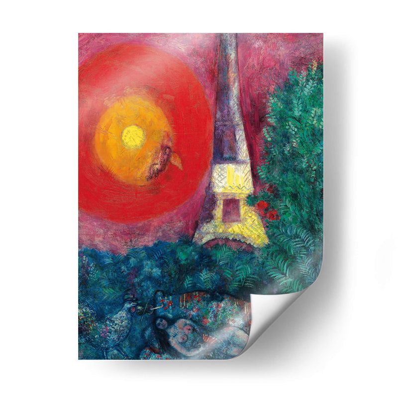 La Torre Eiffel - Marc Chagall | Cuadro decorativo de Canvas Lab