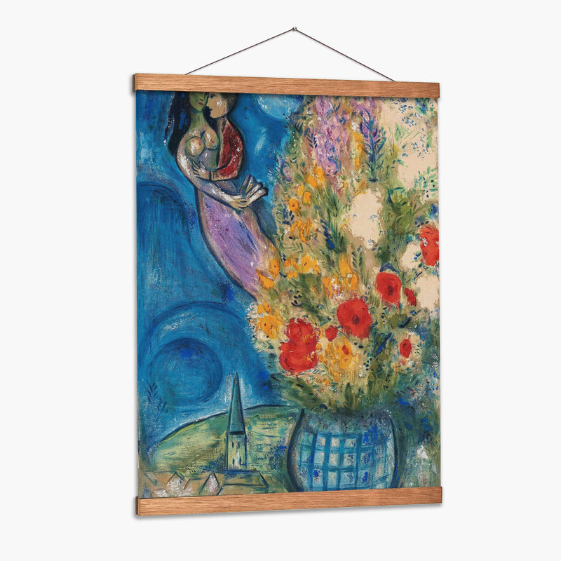 Amantes con Ramo - Marc Chagall | Cuadro decorativo de Canvas Lab