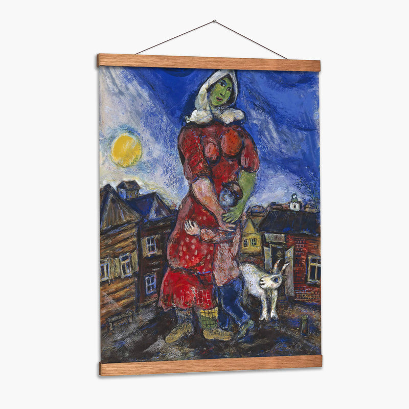 Mujer abrazando a su hijo - Marc Chagall | Cuadro decorativo de Canvas Lab