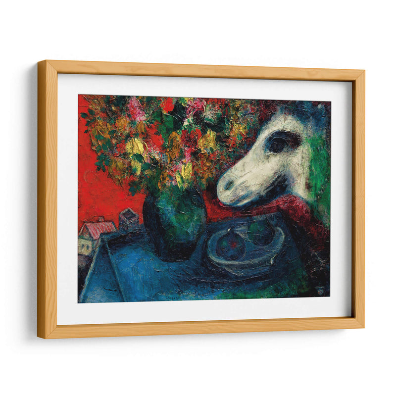Naturaleza muerta sobre las tejas - Marc Chagall | Cuadro decorativo de Canvas Lab