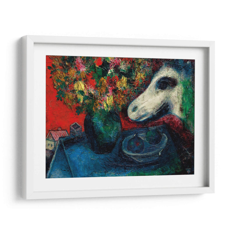 Naturaleza muerta sobre las tejas - Marc Chagall | Cuadro decorativo de Canvas Lab
