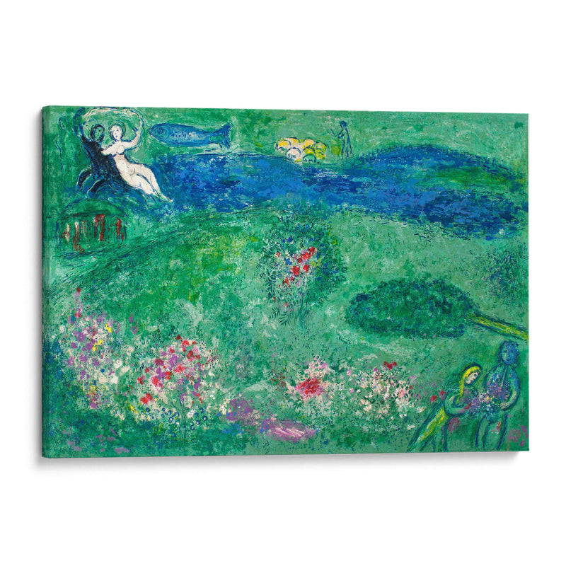 El huerto de Dafnis y Cloé - Marc Chagall | Cuadro decorativo de Canvas Lab