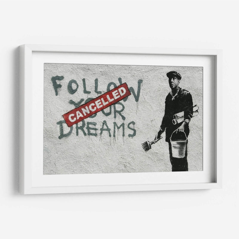 Follow your dreams - Banksy | Cuadro decorativo de Canvas Lab