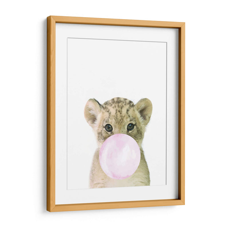 Lion Bubble Gum | Cuadro decorativo de Canvas Lab