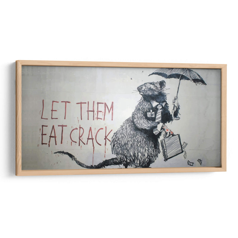 Let them eat crack - Banksy | Cuadro decorativo de Canvas Lab