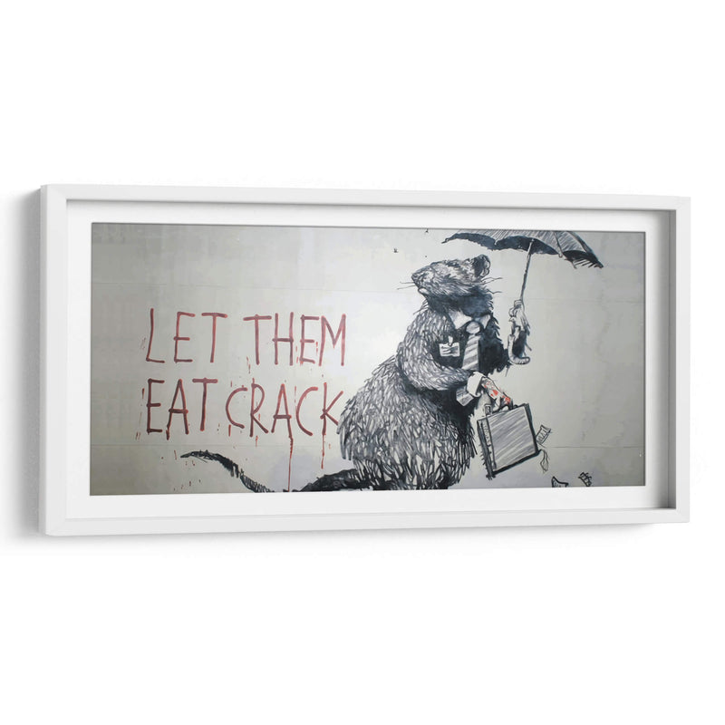 Let them eat crack - Banksy | Cuadro decorativo de Canvas Lab