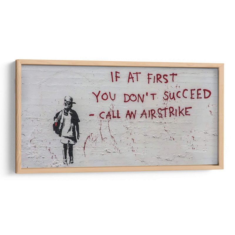 Call an airstrike - Banksy | Cuadro decorativo de Canvas Lab