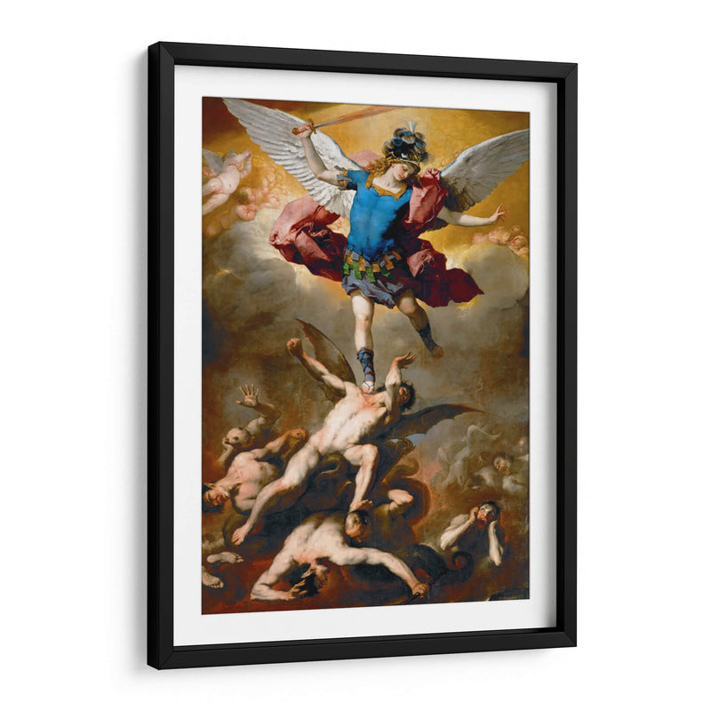 La caída de los ángeles rebeldes - Luca Giordano | Cuadro decorativo de Canvas Lab