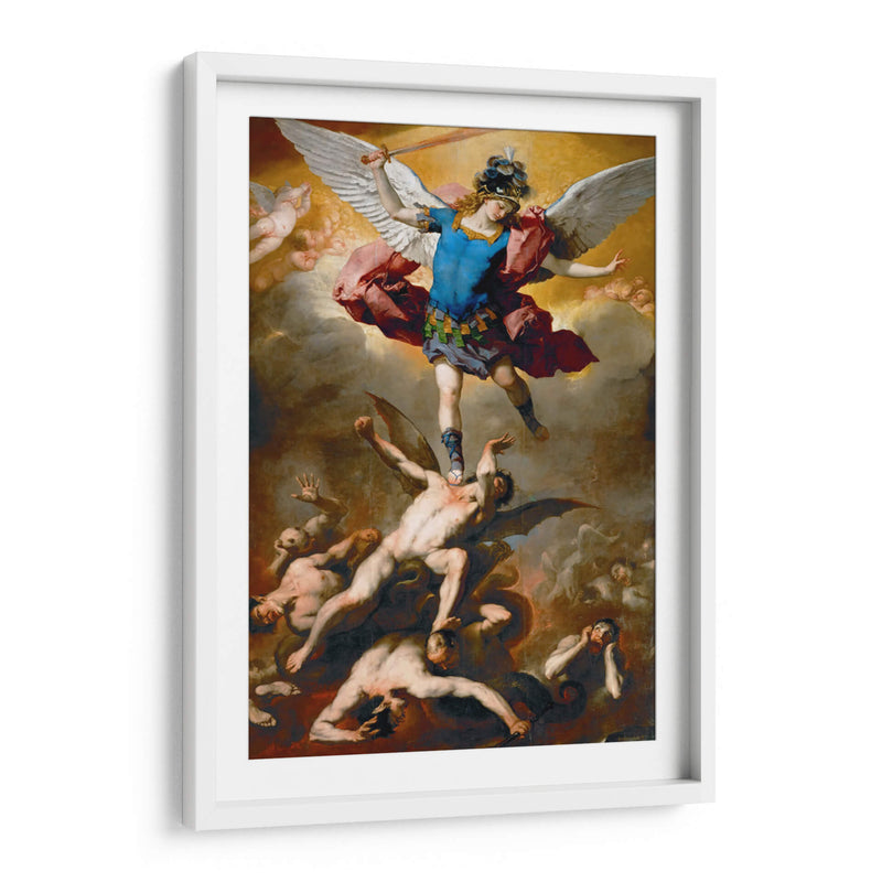 La caída de los ángeles rebeldes - Luca Giordano | Cuadro decorativo de Canvas Lab