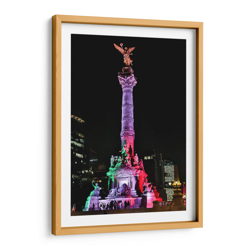 Angel de la Independencia iluminado | Cuadro decorativo de Canvas Lab