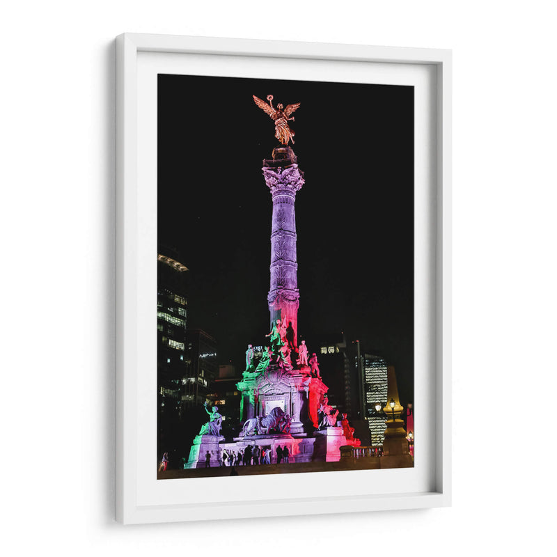 Angel de la Independencia iluminado | Cuadro decorativo de Canvas Lab