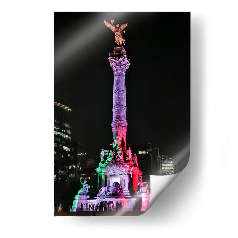 Angel de la Independencia iluminado | Cuadro decorativo de Canvas Lab