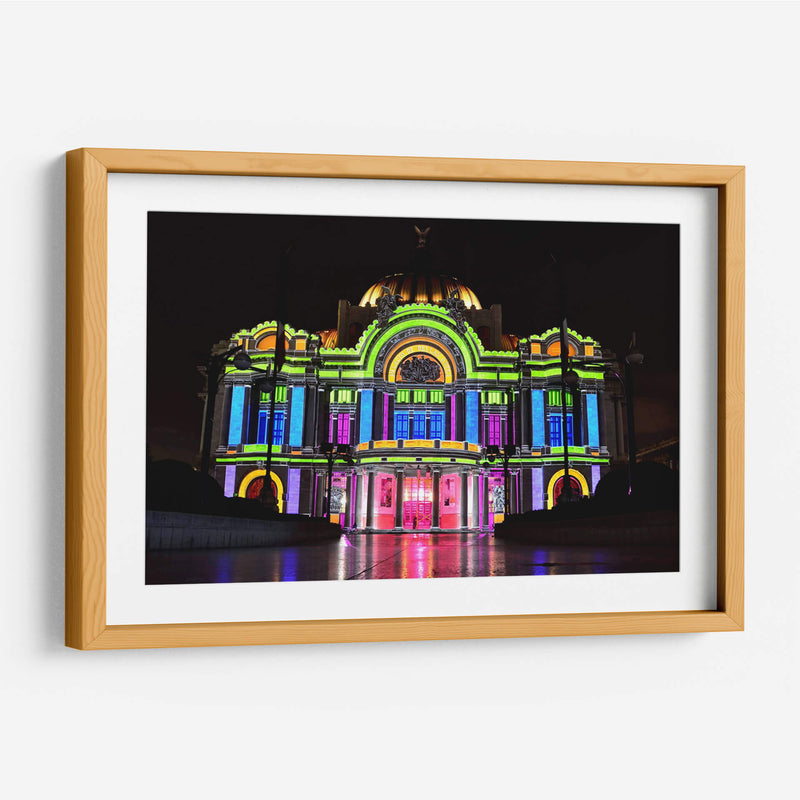 Palacio de Bellas artes de colores | Cuadro decorativo de Canvas Lab