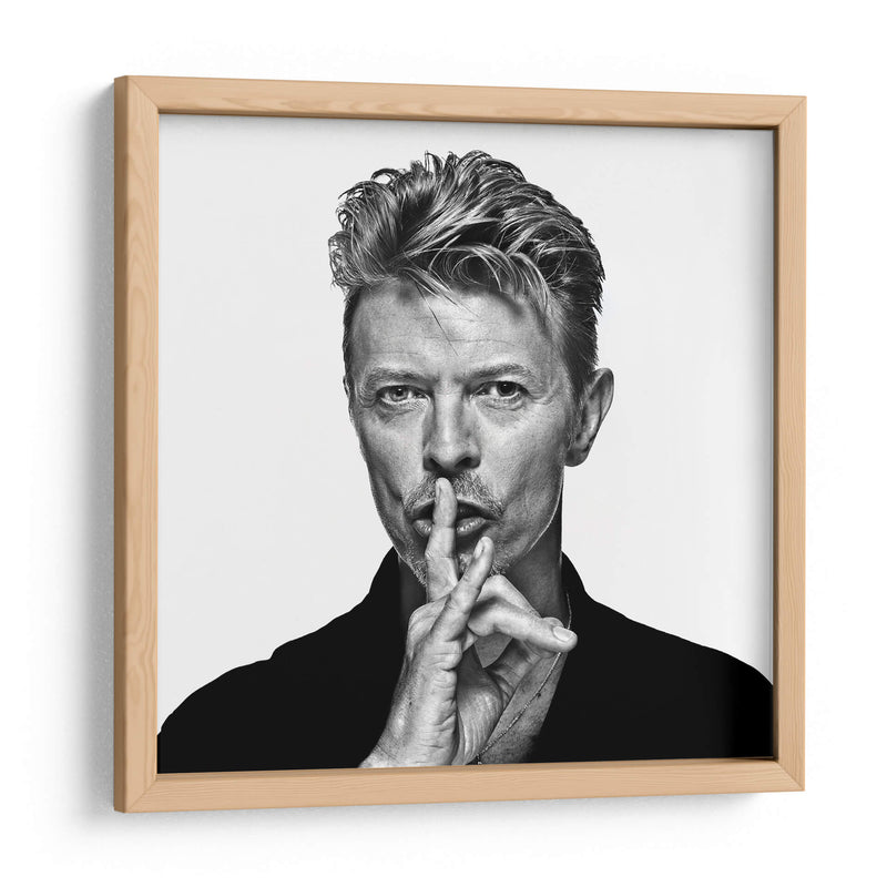 David Bowie shhh | Cuadro decorativo de Canvas Lab