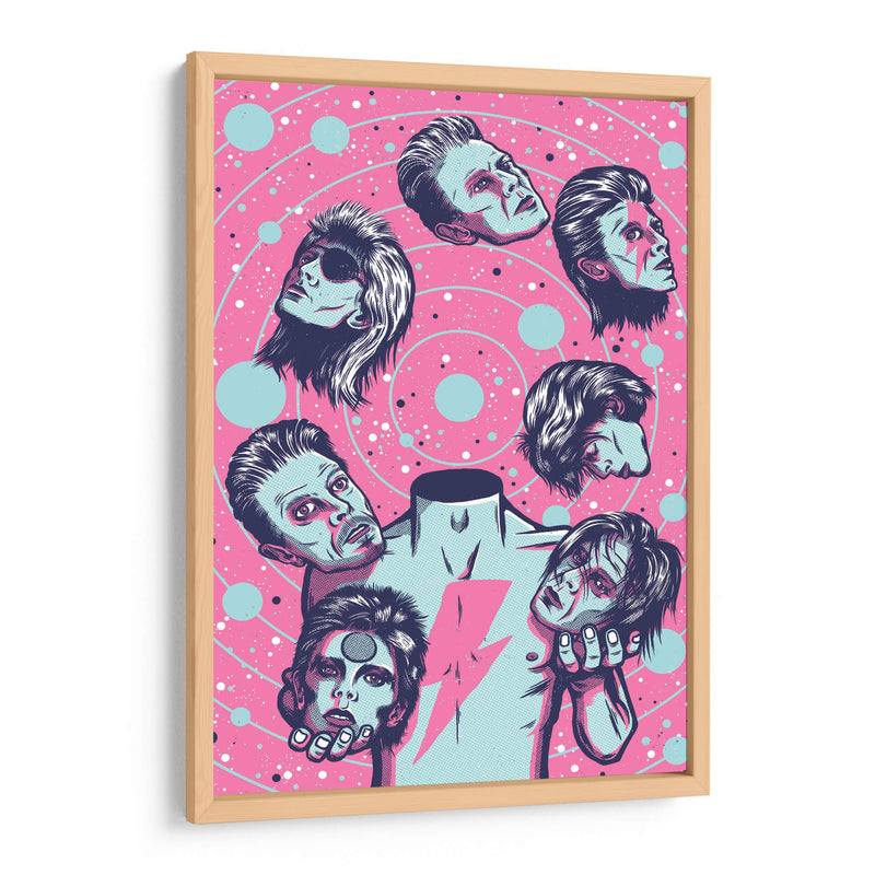 Las caras de Bowie | Cuadro decorativo de Canvas Lab