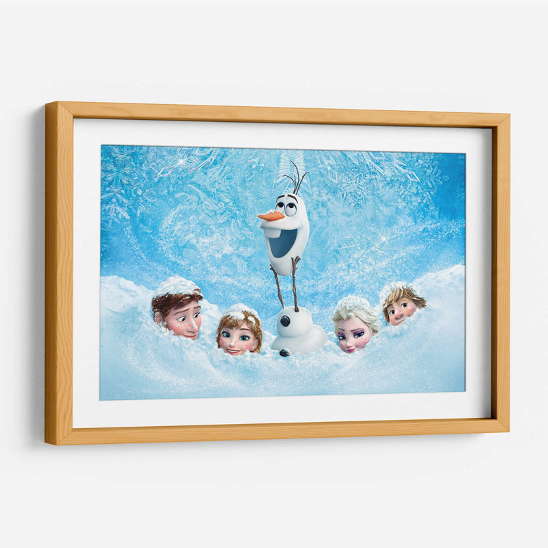 Personajes de Frozen en la nieve | Cuadro decorativo de Canvas Lab