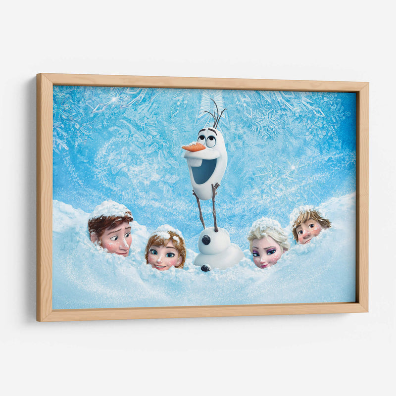 Personajes de Frozen en la nieve | Cuadro decorativo de Canvas Lab