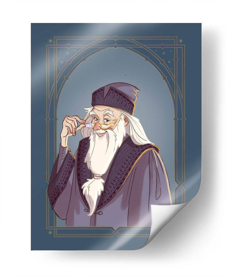 Ilustración de Dumbledore | Cuadro decorativo de Canvas Lab
