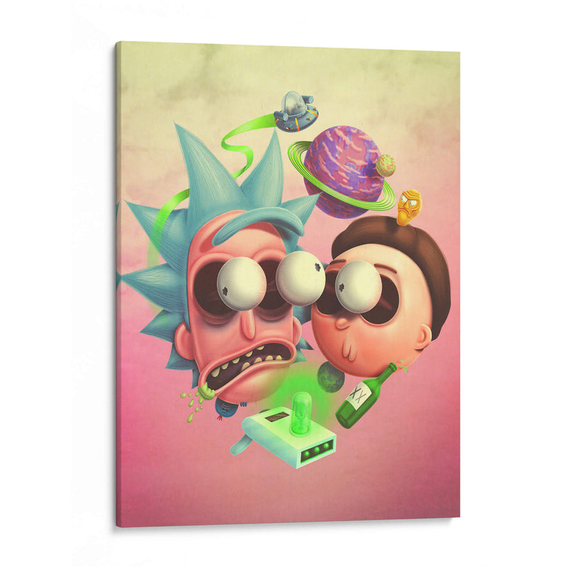 Locura Rick and Morty | Cuadro decorativo de Canvas Lab