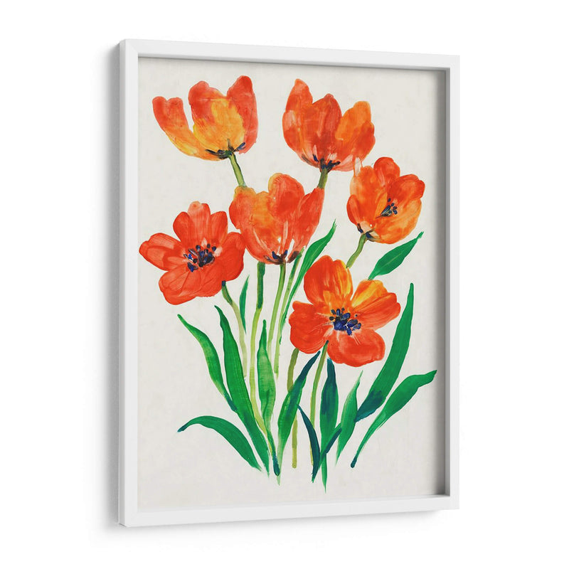 Tulipanes Rojos En Bloom Ii - Tim OToole | Cuadro decorativo de Canvas Lab