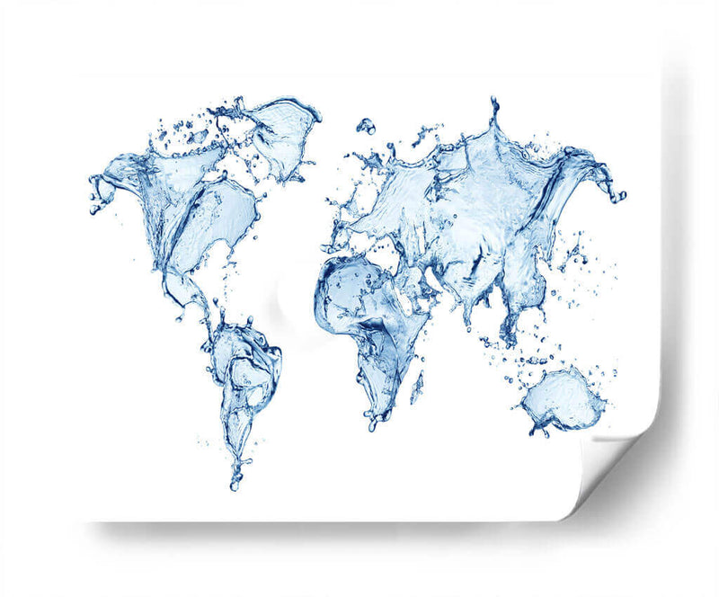 Mapa de agua | Cuadro decorativo de Canvas Lab